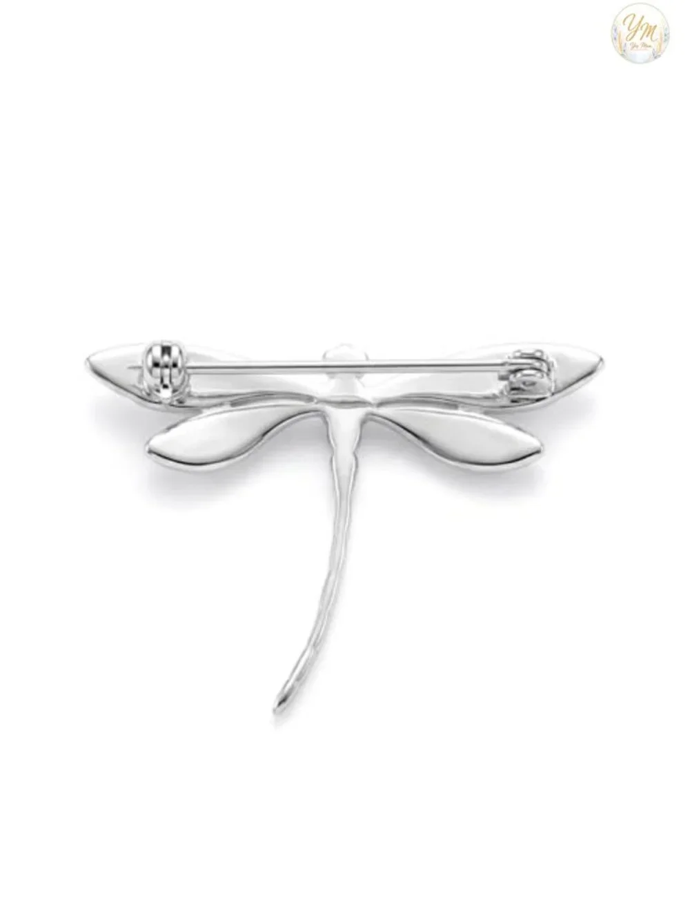 925 Sterling Silver Dragonfly Brooch Pin for Women - 50mm x 38mm Gift